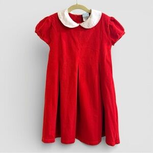 Bella Bliss Girls Red Peter Pan Collar Party Dress Sz 8 Holiday Special Occasion
